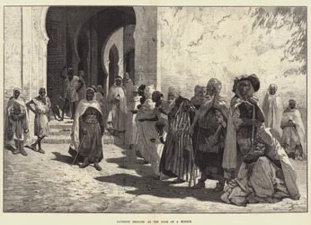 Algerine Beggars at the Door of a Mosque